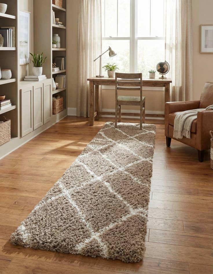 Detail image of 2' 7 x 12' Infinity Shag Runner Rug