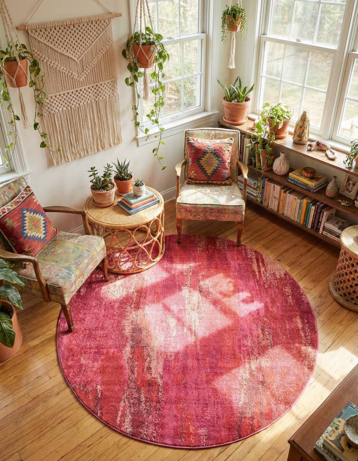 Detail image of 6' x 6' Washable Sevilla Round Rug