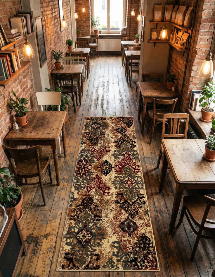 Detail image of 2' x 5' Coffee Shop Runner Rug