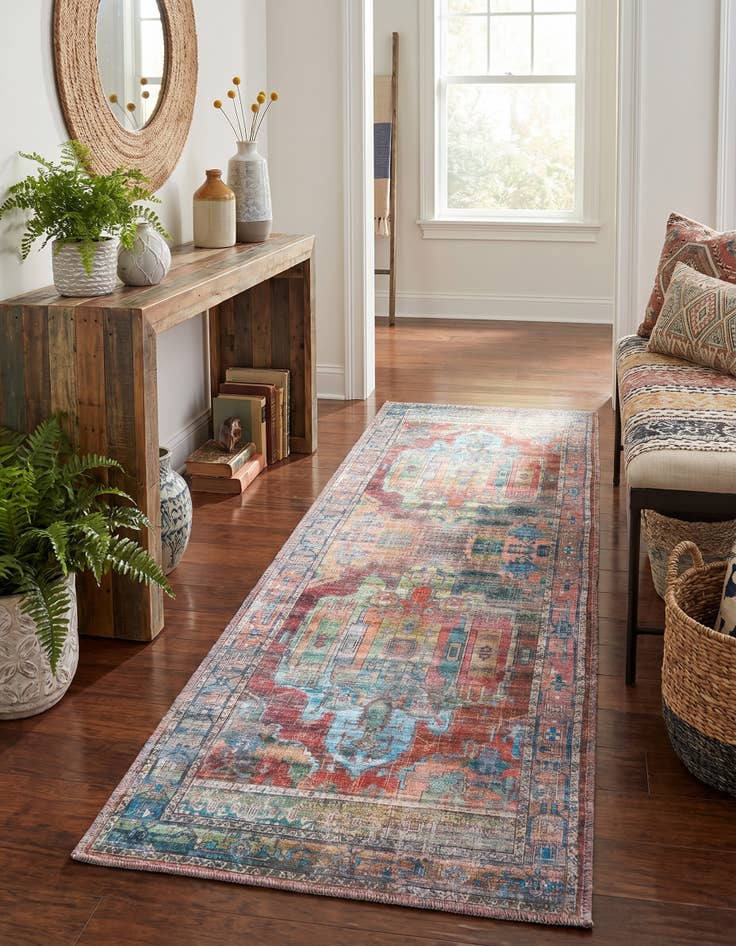 Detail image of 2' x 6' Washable Maahru Runner Rug