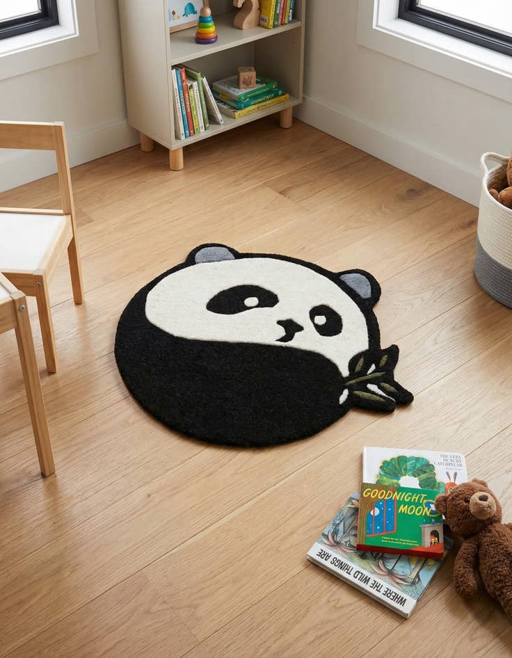 Detail image of 2' x 2' Playtime Kids Wool Freeform Rug