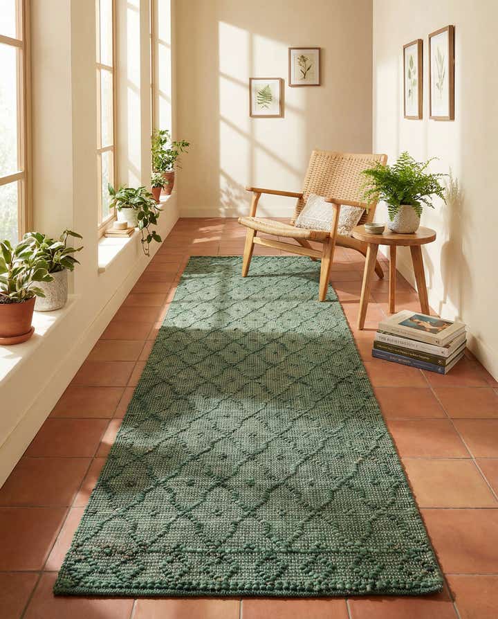 2' 7 x 9' 10 Hand Woven Larsa Jute Runner Rug