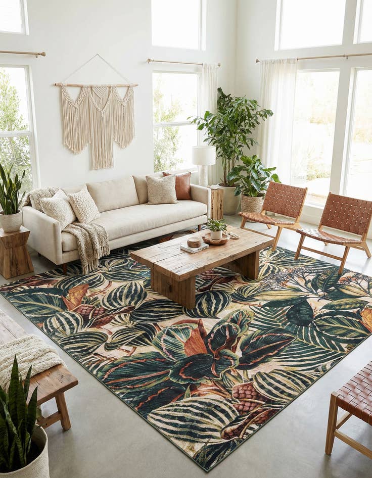 Detail image of 10' x 10' Blossom Square Rug