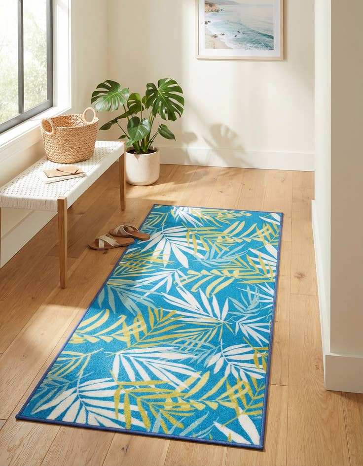 Detail image of 2' x 3' 11  Washable Jill Zarin Caribbean Indoor / Outdoor Runner Rug