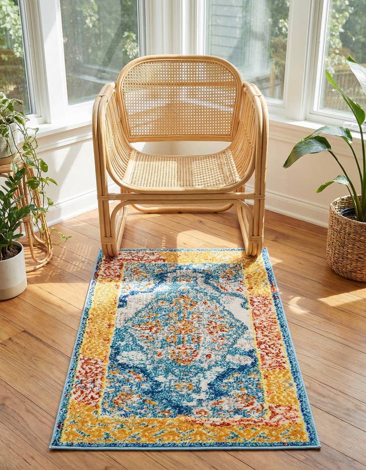Detail image of 2' 2 x 3' Washable Arte Rug