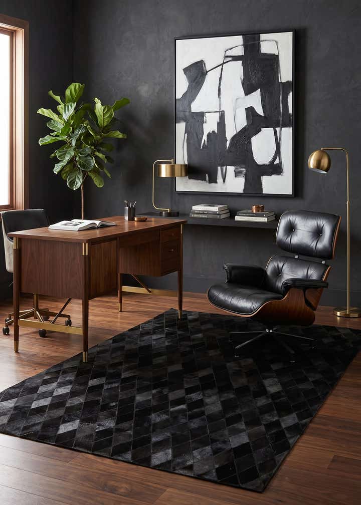5' 1 x 7' 11 Cowhide Stocks Rug