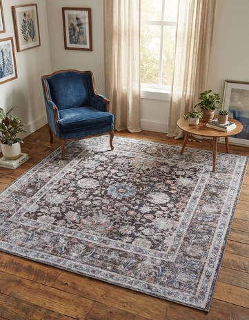 7' 10 x 7' 10 Washable Yara Square Rug