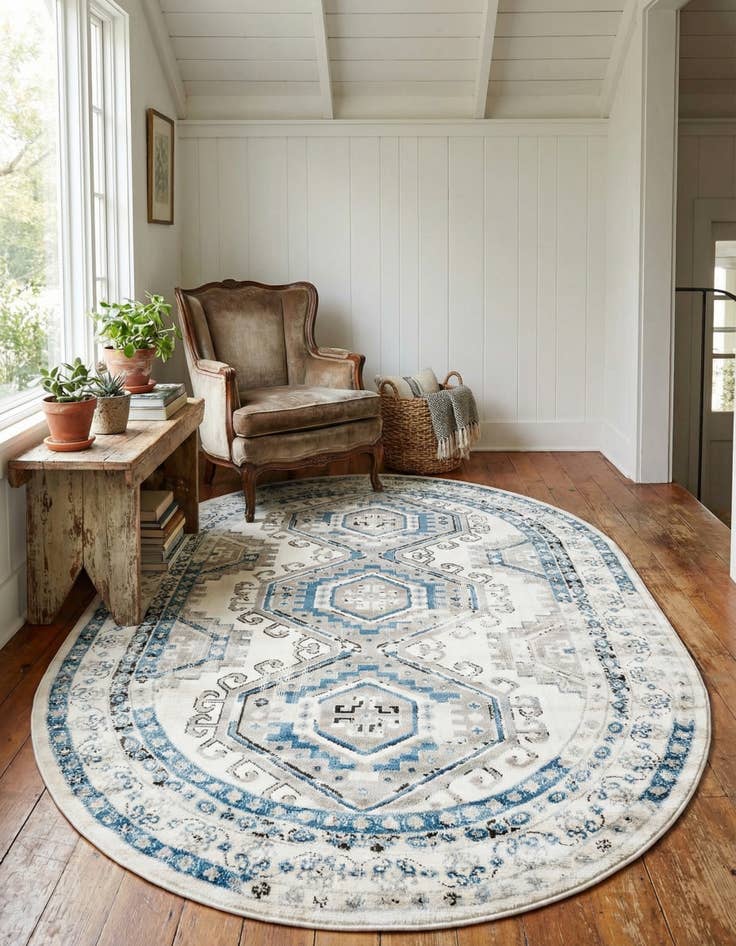 Detail image of 5' 3 x 8' Charlotte Oval Rug
