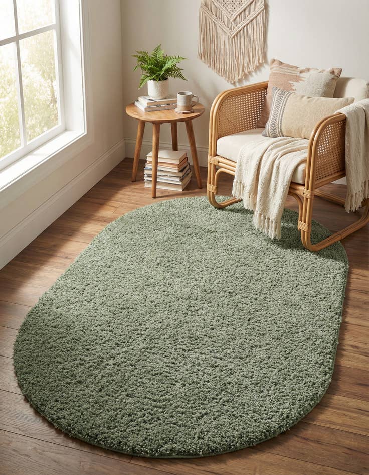 Detail image of 3' x 5' 3 Zermatt Shag Oval Rug