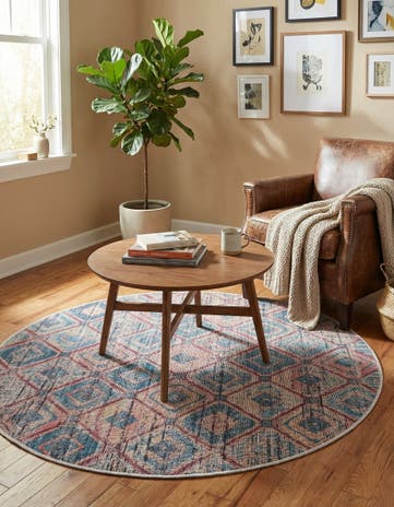 4' x 4' Washable Sisu Round Rug