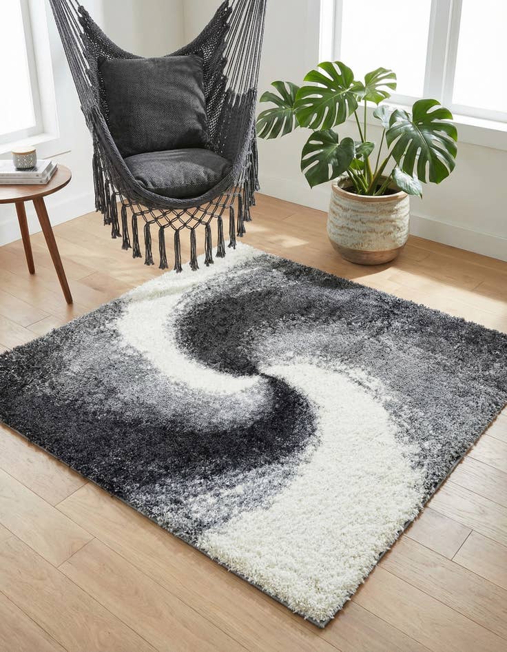 Detail image of 5' x 5' Soft Touch Shag Square Rug