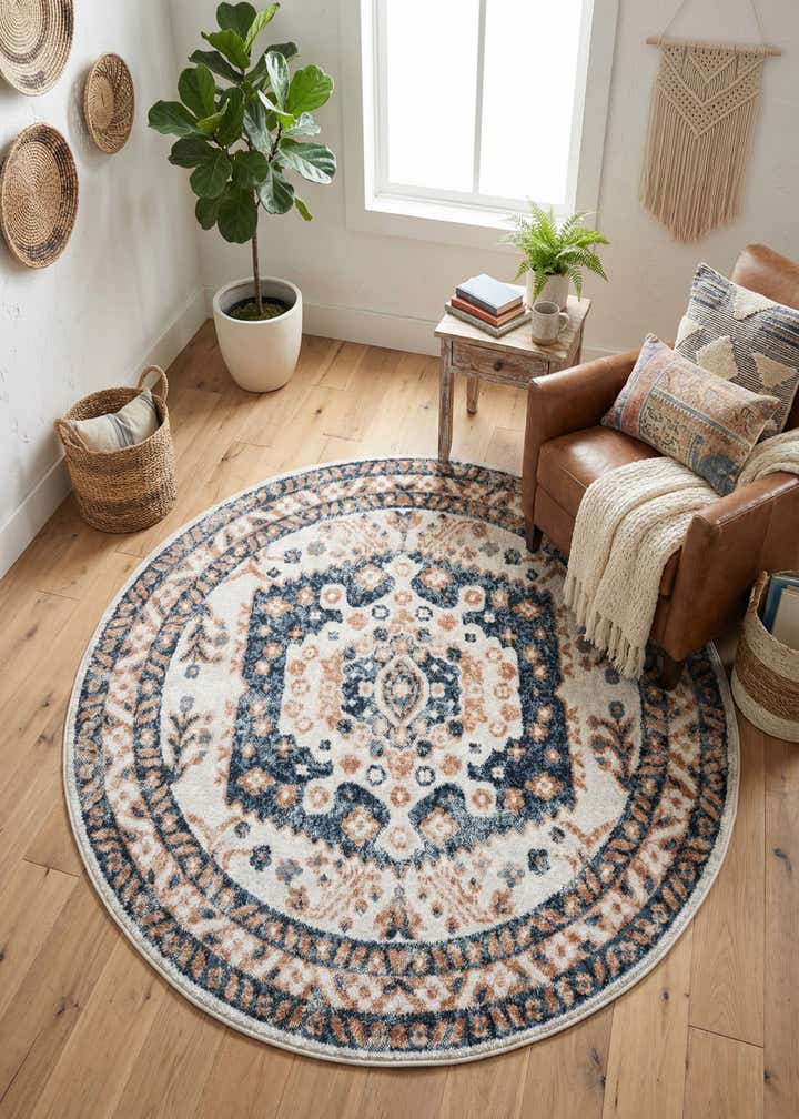 5' x 5' Oxford Round Rug