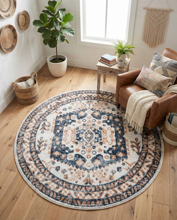 Detail image of 5' x 5' Oxford Round Rug