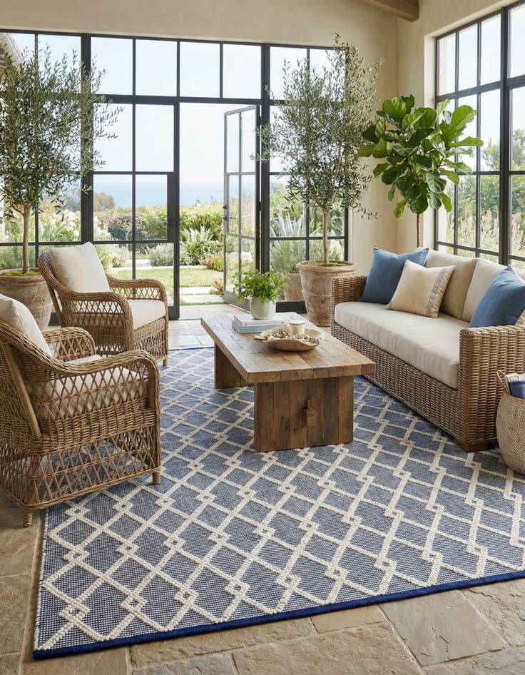 Detail image of 10' x 10'  Hand Knotted Jill Zarin Dorset Square Rug