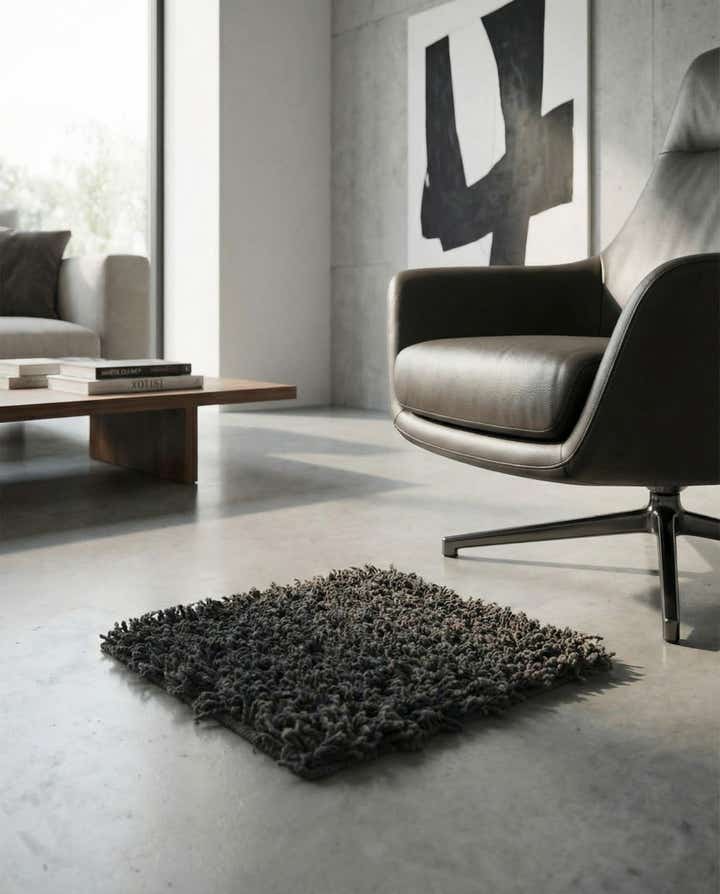1' x 1' Solid Shag Sample Rug
