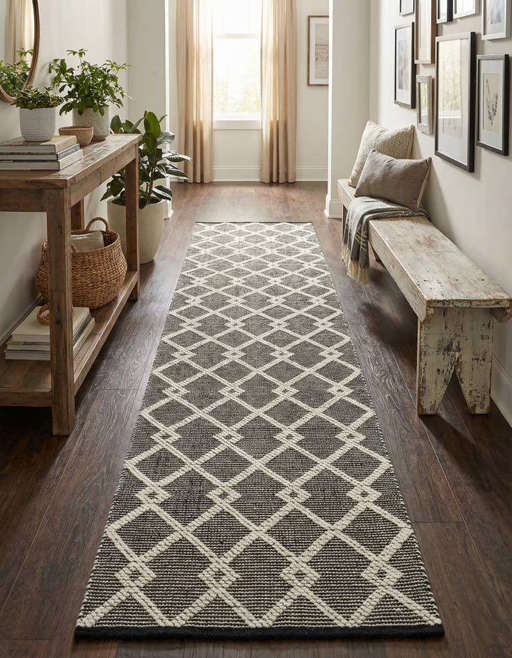 Detail image of 2' 7 x 10'  Hand Knotted Jill Zarin Dorset Runner Rug