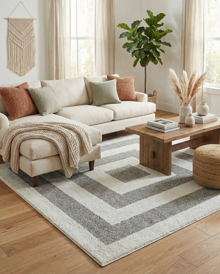 Detail image of 7' 10 x 7' 10 Boho Square Rug