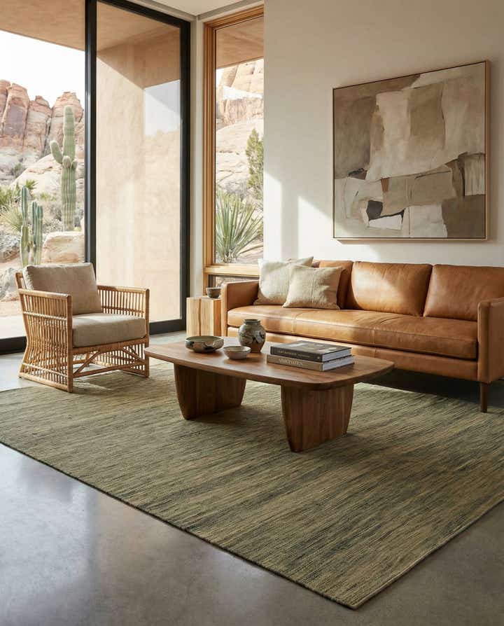 6' 9 x 9' 4 Hand Woven Kilim Modern Wool Rug