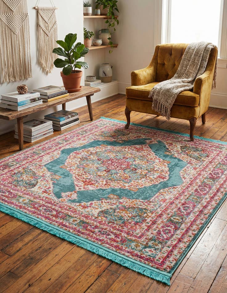 Detail image of 4' x 4' Havana Square Rug