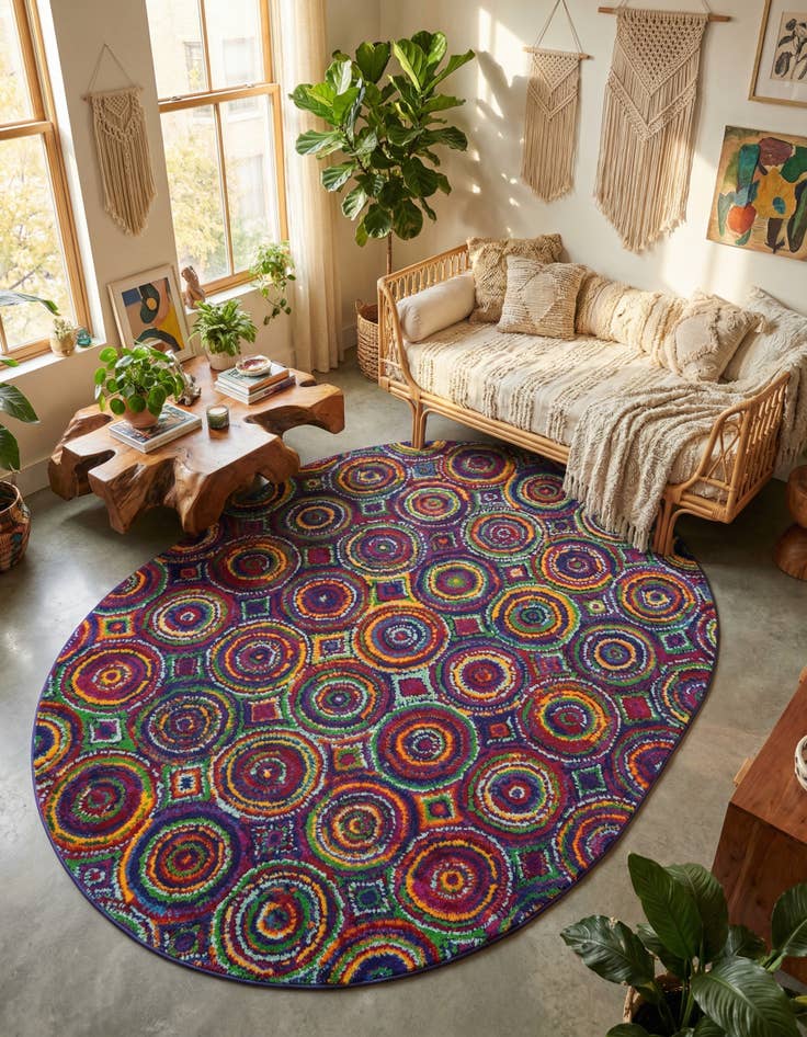 Detail image of 7' 10 x 10' Calypso Oval Rug