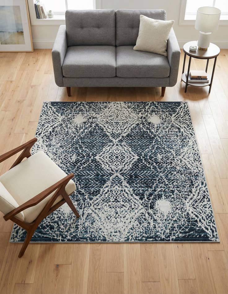 Detail image of 5' 3 x 5' 3 Kamala Washable Square Rug