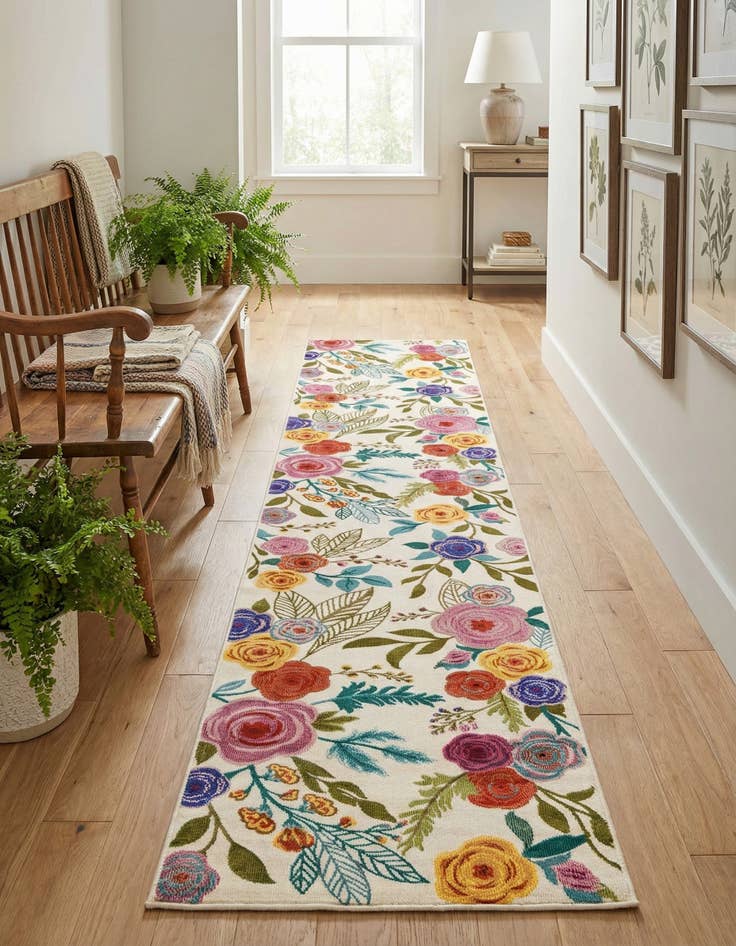 Detail image of 2' 7 x 12' Blossom Runner Rug