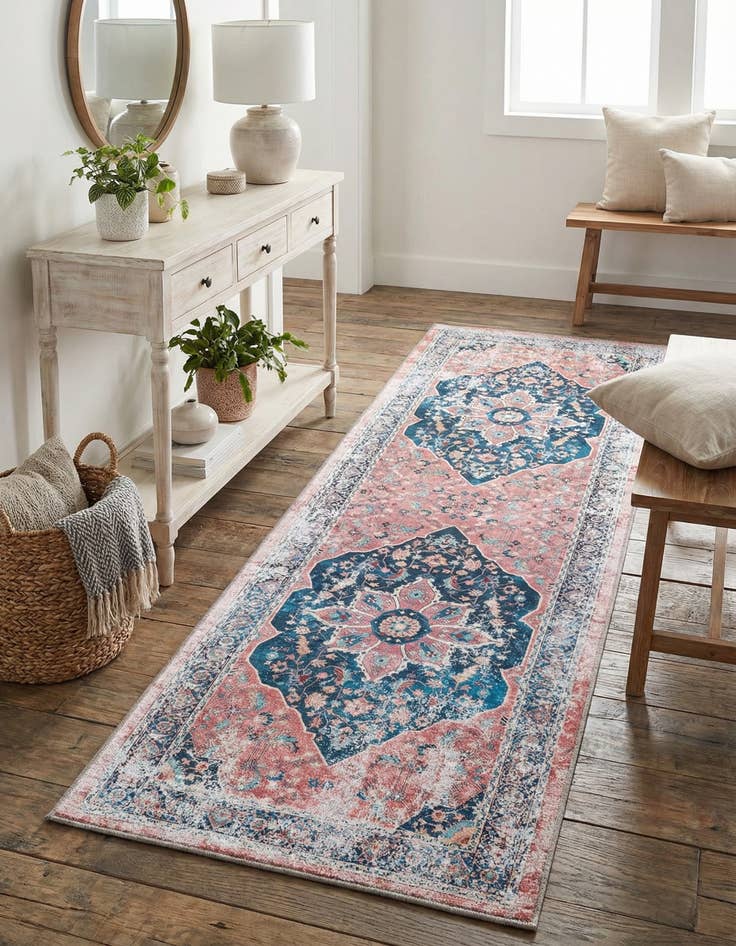 Detail image of 2' x 6' Washable Yara Runner Rug