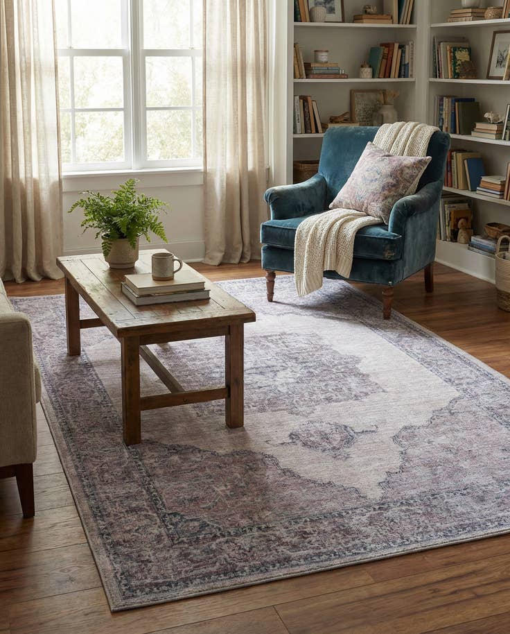 Detail image of 5' 3 x 8' Washable Mangata Rug