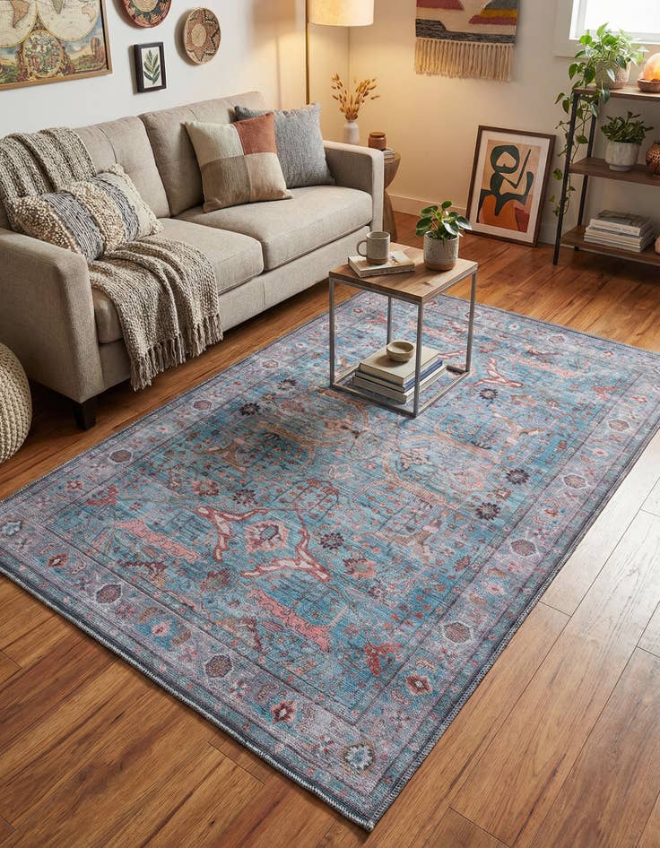 Detail image of 4' x 6' Washable Maahru Rug