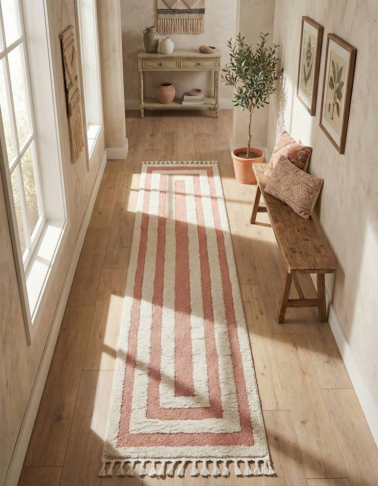 Detail image of 2' 7 x 12' Boho Runner Rug