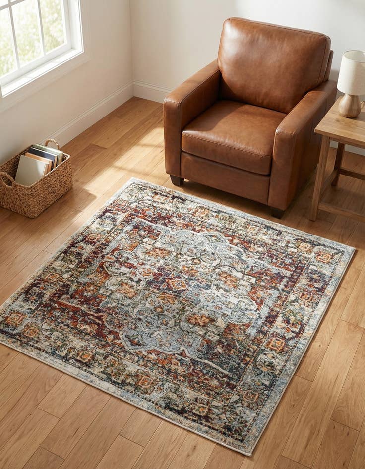 Detail image of 4' x 4' Isabella Square Rug