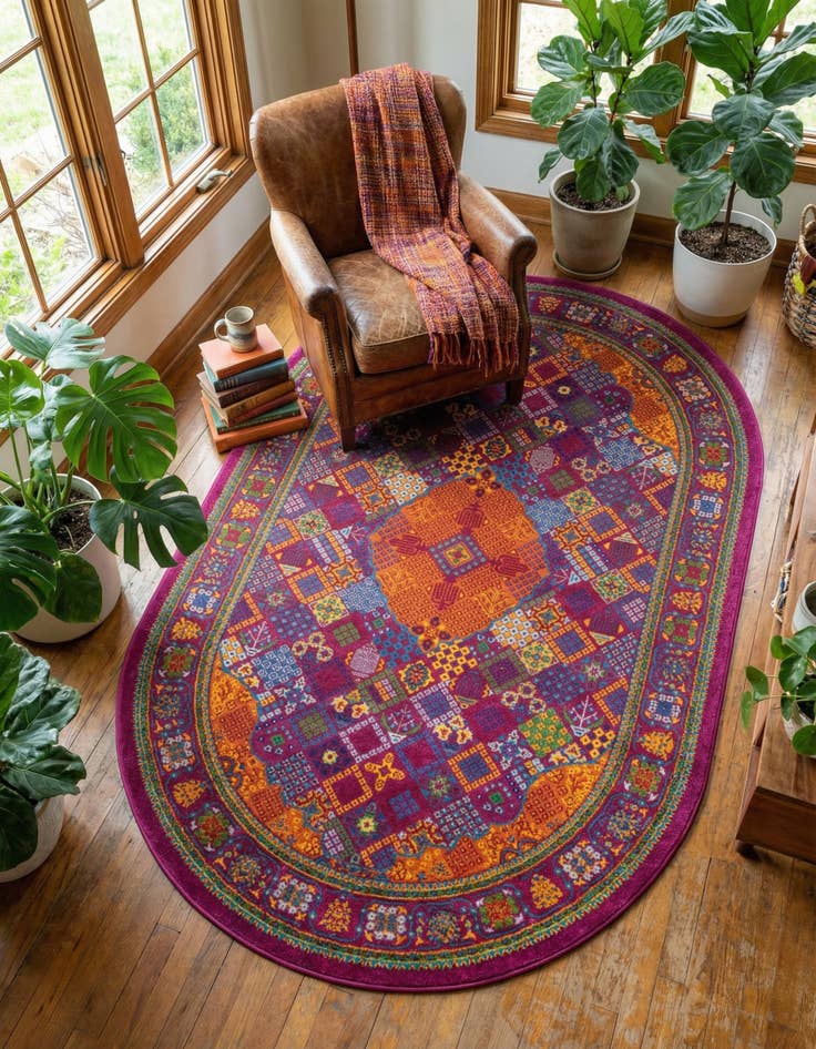 Detail image of 5' 3 x 8' Calypso Oval Rug