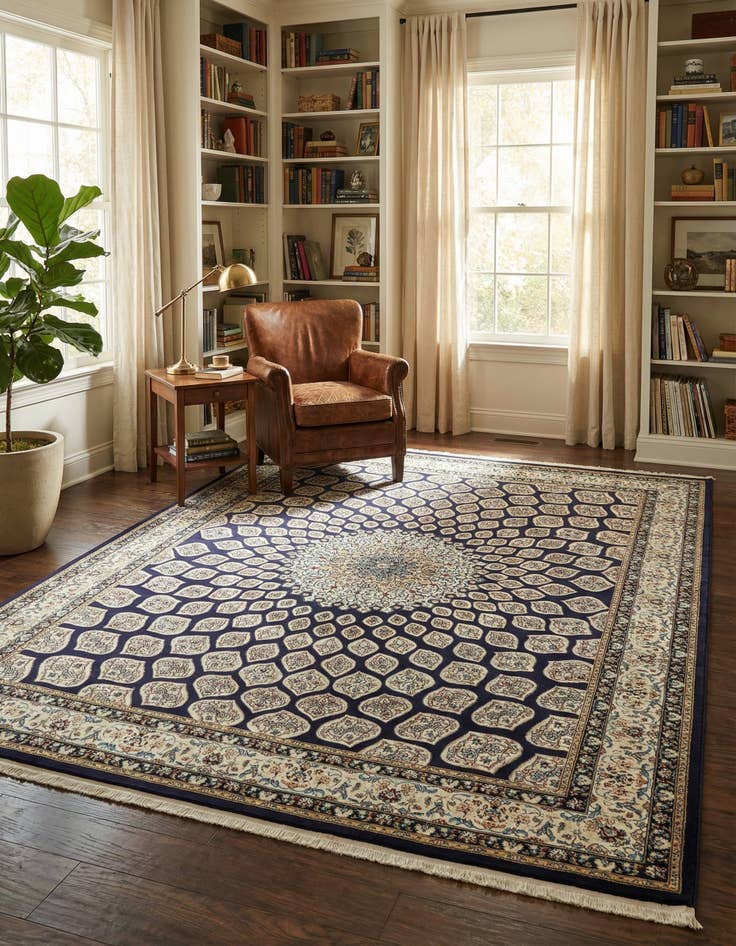 Detail image of 7' 10 x 10' Nain Design Rug