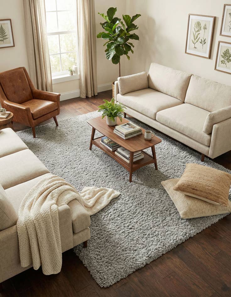 Detail image of 8' x 10' Infinity Shag Rug