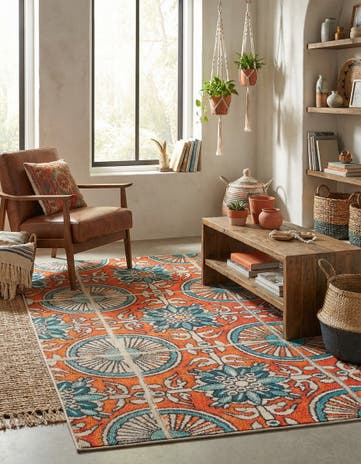 5' x 8' Washable Hyacinth Rug