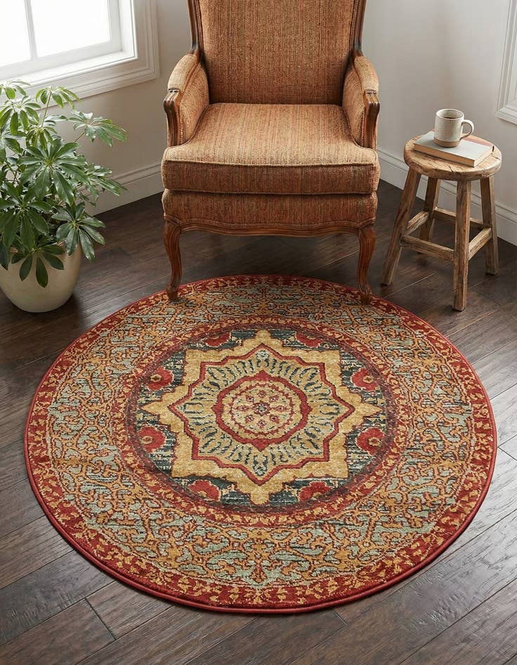 Detail image of 3' x 3' Mamluk Round Rug