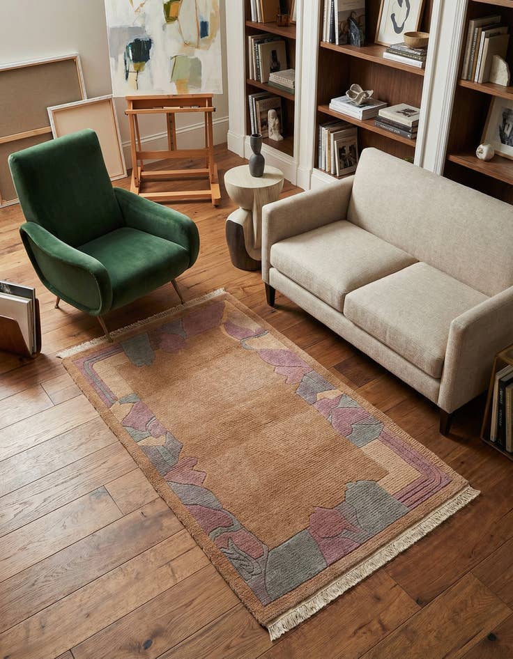 Detail image of 3' 1 x 5' 5 Hand Knotted Nepal Wool Rug