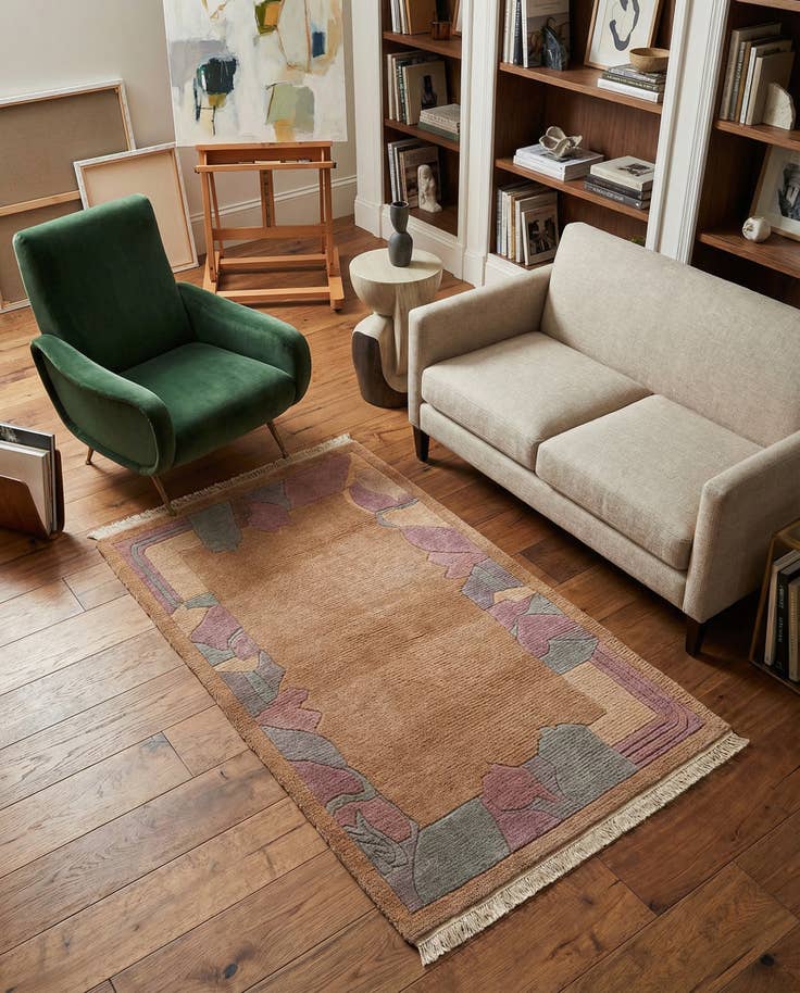 Detail image of 3' 1 x 5' 5 Hand Knotted Nepal Wool Rug