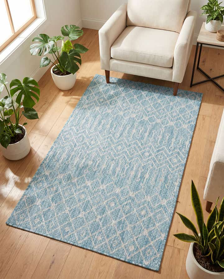 3' x 5' 3 Easy-Clean Lattice Indoor / Outdoor Rug
