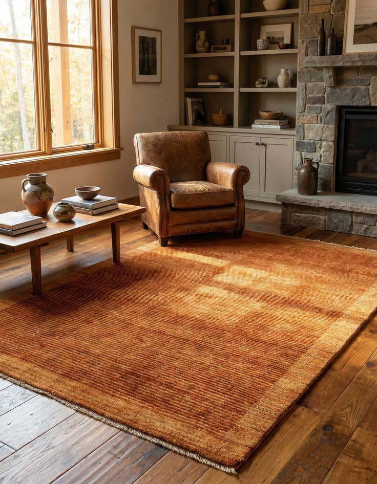 Detail image of 4' 7 x 6' 6 Juma Wool Rug