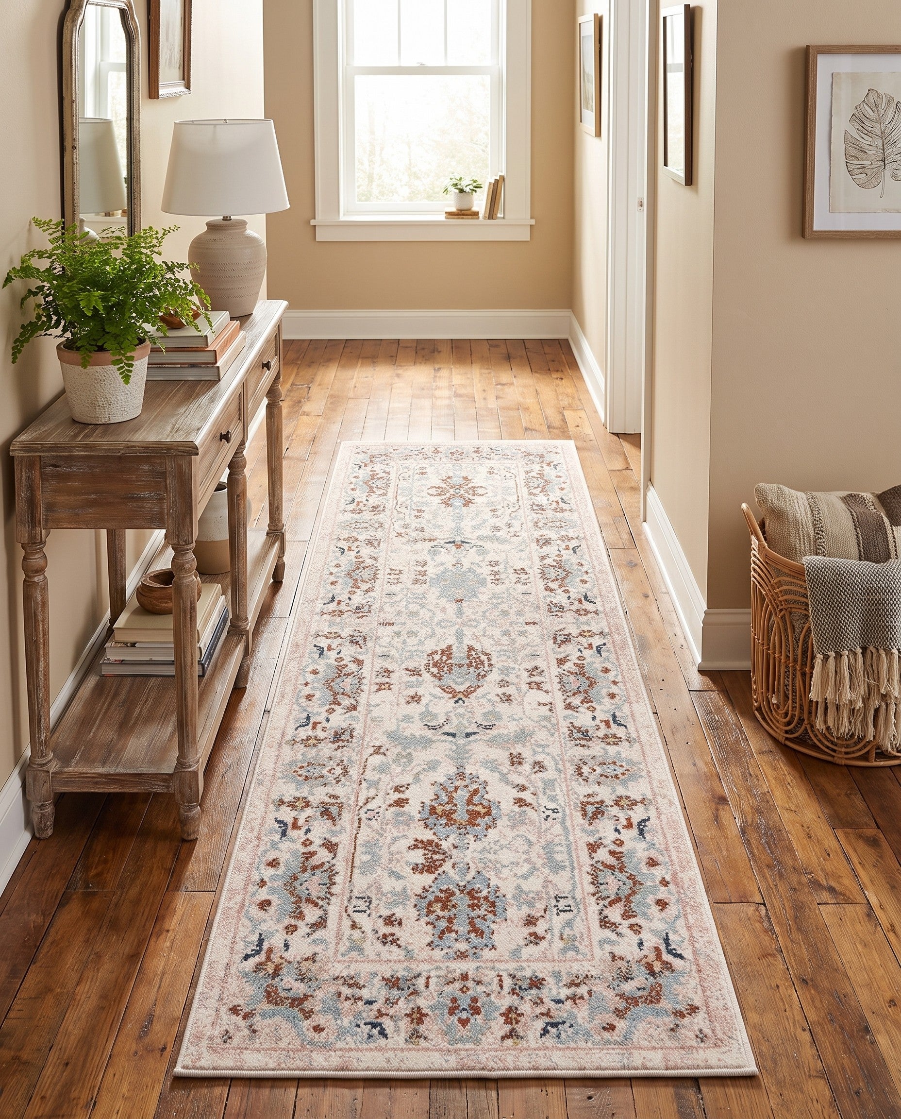 2' x 6' Kamala Washable Runner Rug