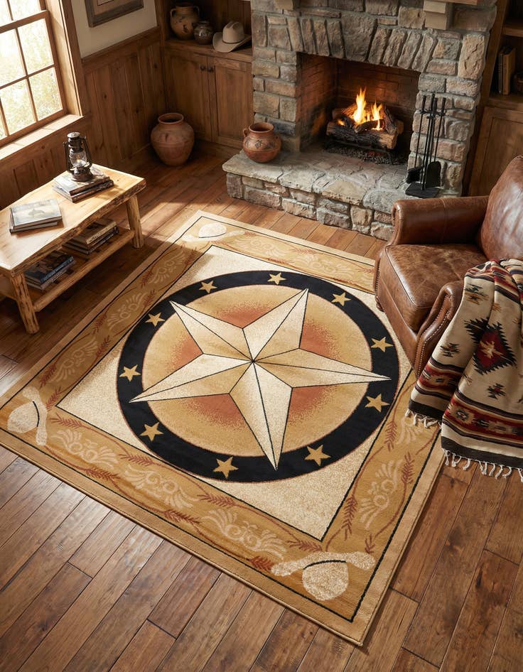 Detail image of 7' 10 x 7' 10 Pioneer Square Rug