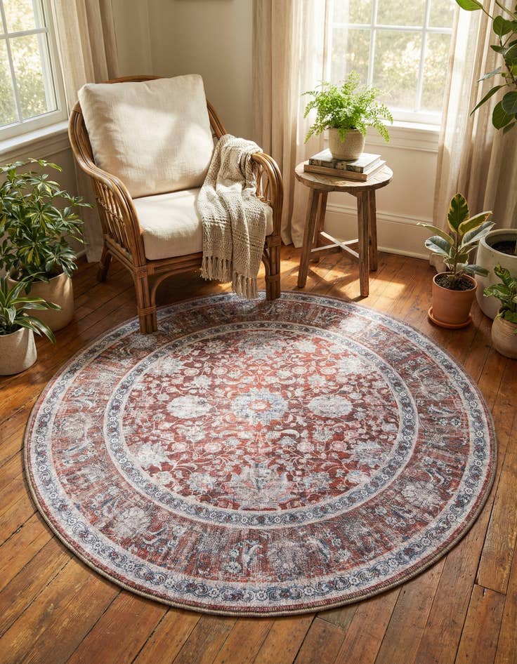 Detail image of 4' x 4' Yara Round Rug