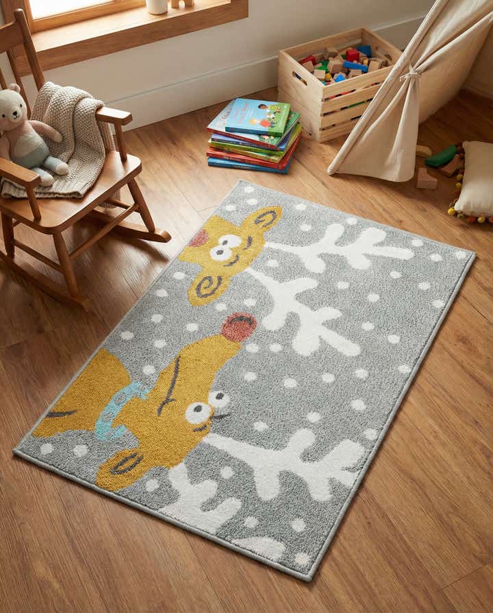 2' 2 x 3' 1 Reindeer Whimsy Kids Rug