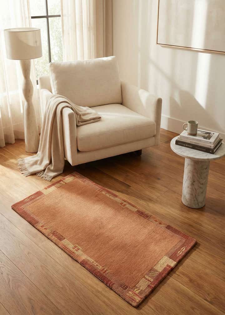 2' 5 x 4' 8 Hand Knotted Nepal Wool Rug