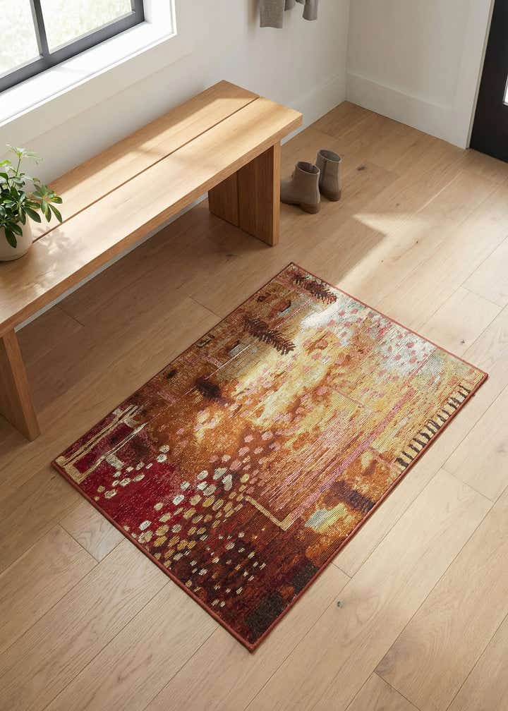 2' 2 x 3' Easy-Clean Modern Indoor / Outdoor Rug