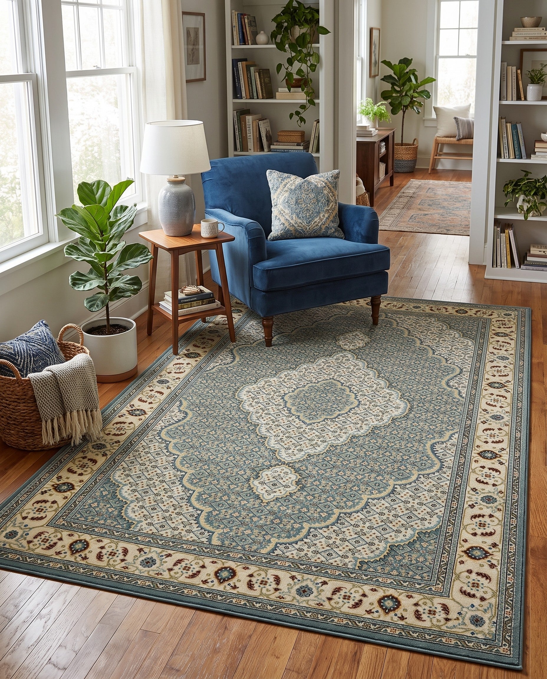 5' 3 x 8' Nain Design Rug