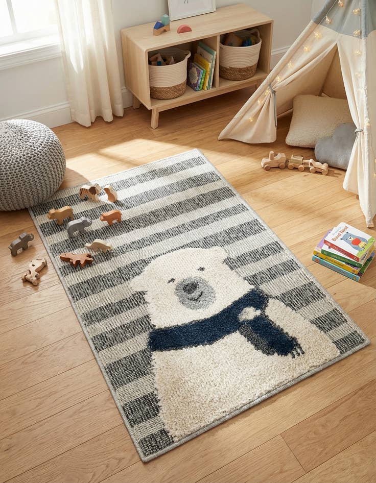 Detail image of 2' x 3' Whimsy Kids Rug
