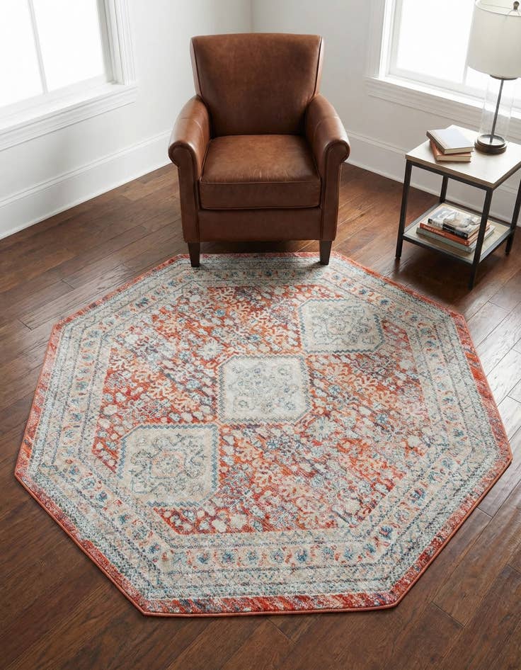 Detail image of 4' x 4' Newport Octagon Rug