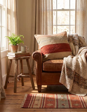 75cm x 75cm Hand Woven Pillow Wool Square Rug